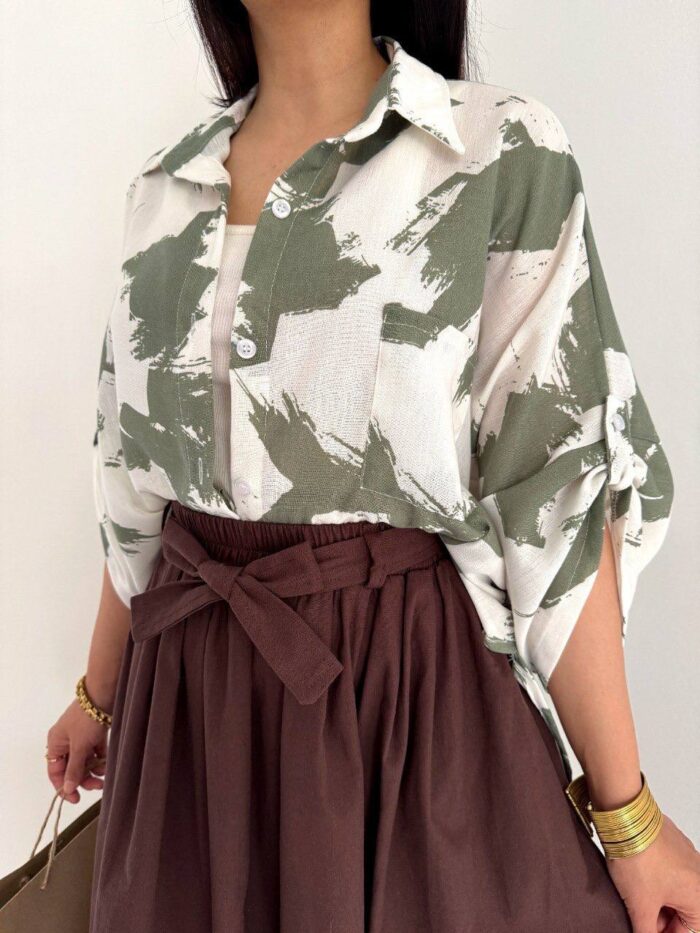 شومیز باکسی ابرنگی