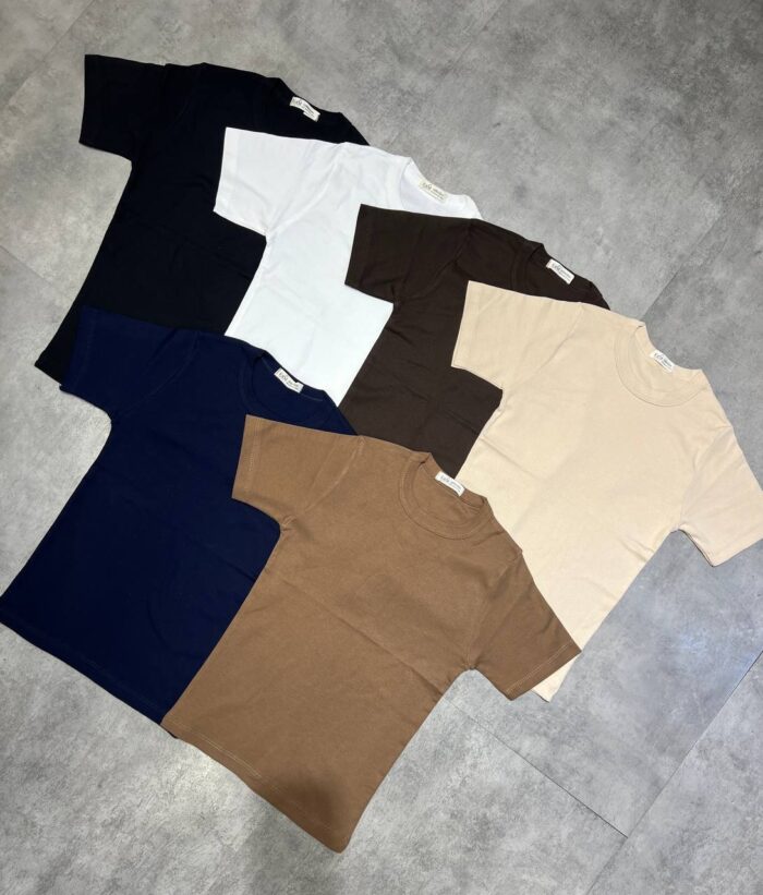 تیشرت نخ پنبه یقه گرد