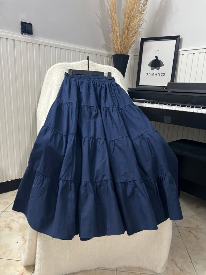 دامن چین دار لینن