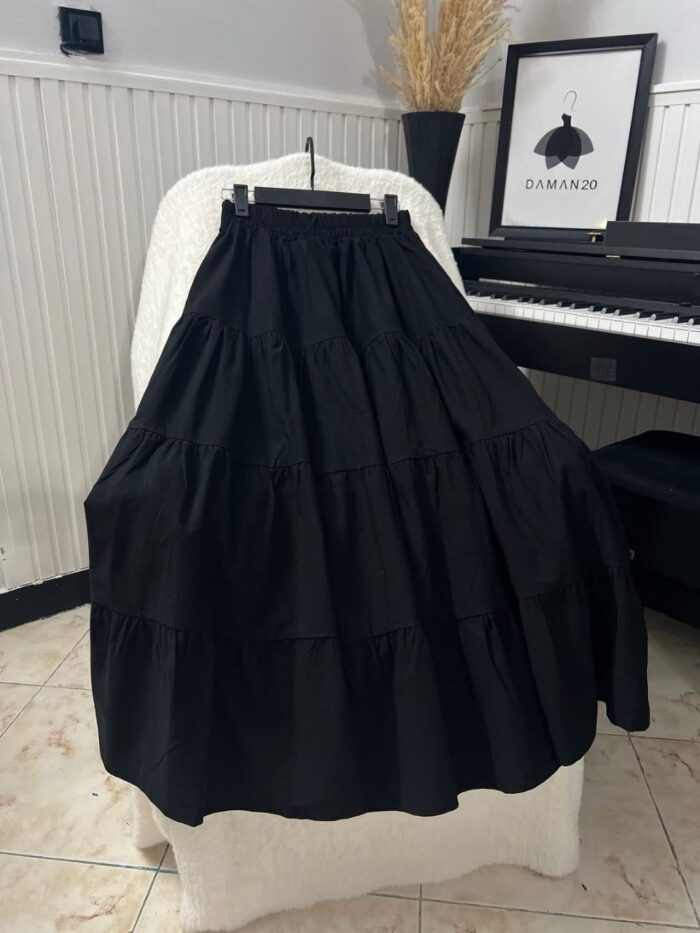 دامن چین دار لینن