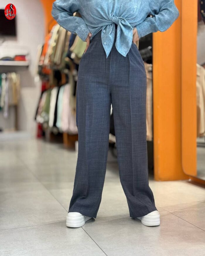 شلوار نیم بگ پارچه ای