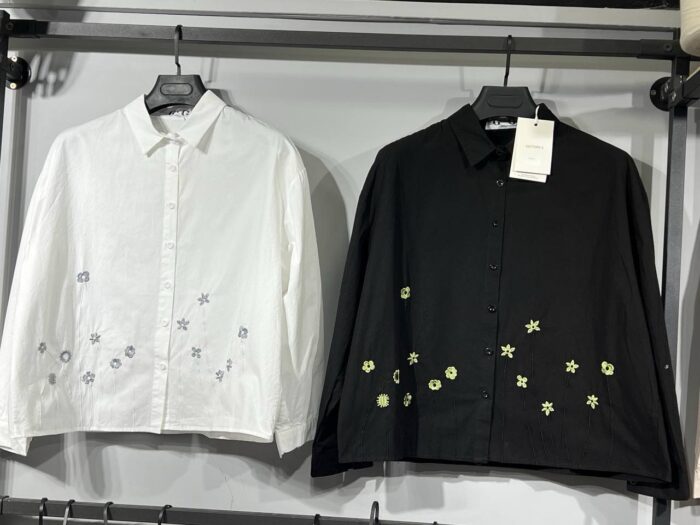 شومیز کوتاه گلدوزی شده