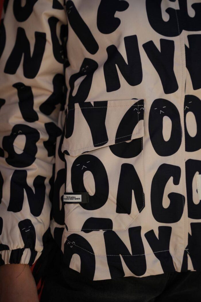 کاپشن طرح دار استر ملانژ