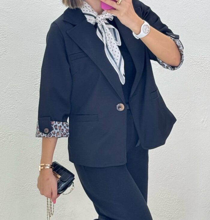 بارانی استین پلنگی