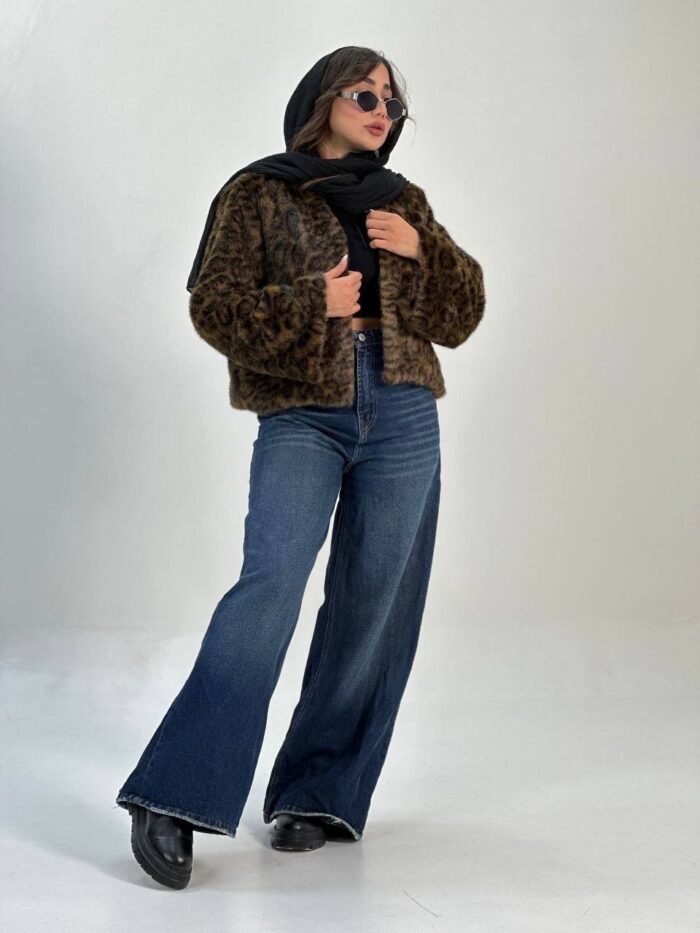 کراپ کت پوست پلنگی