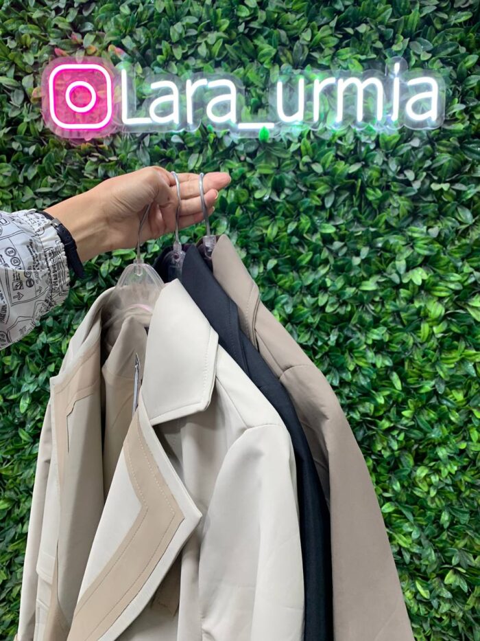 بارانی ترکیبی پایین کمر