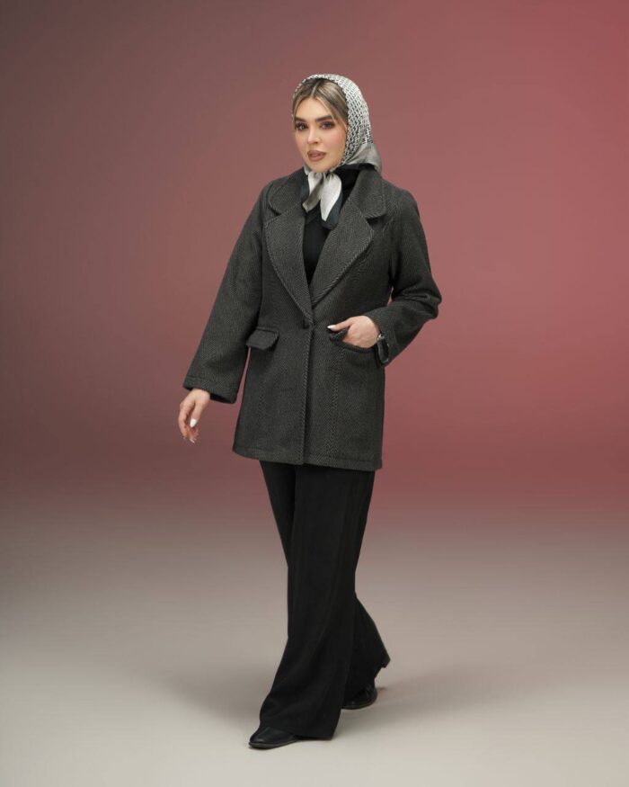 پالتو تک دکمه جناقی