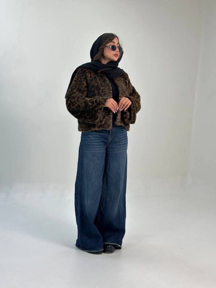 کراپ کت پوست پلنگی