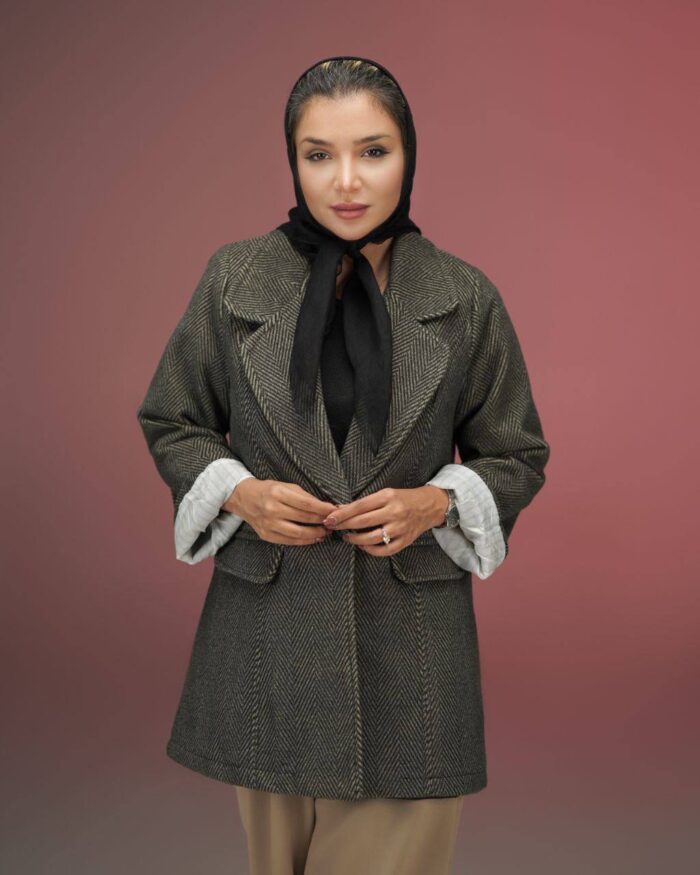 پالتو تک دکمه جناقی