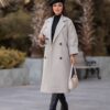 پالتو بلند چهار دکمه اوور سایز