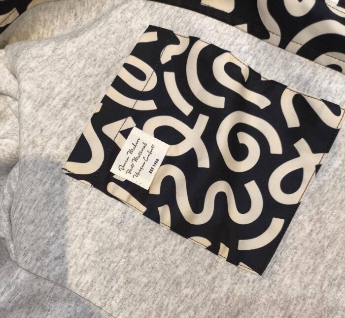 کاپشن طرح دار استر ملانژ