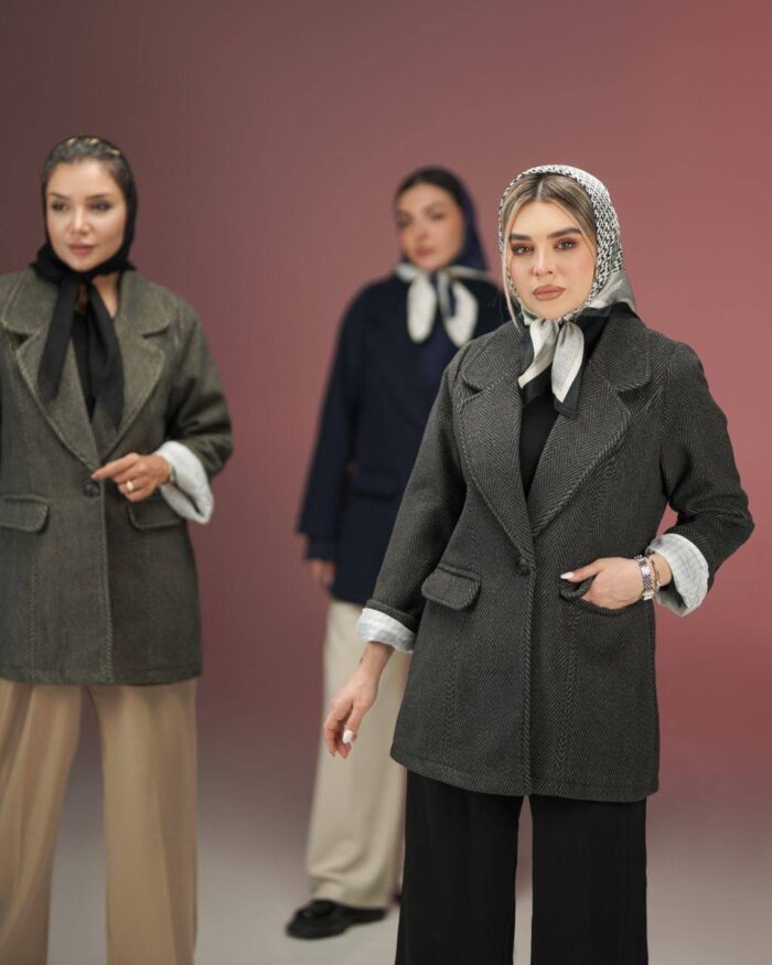 پالتو تک دکمه جناقی