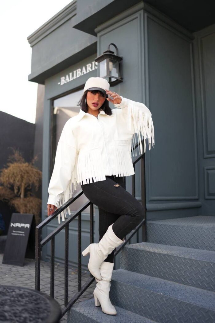 کاپشن چرم کابویی